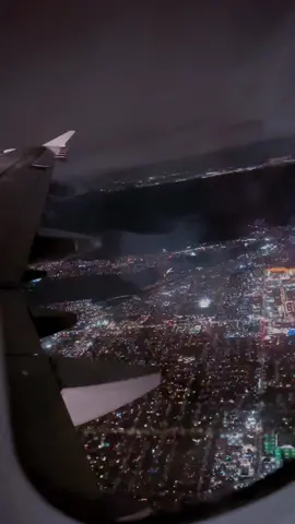 Night flight San Francisco California #airplaneview#🙏💕