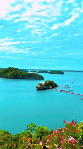 Hundred islands, Philippines 🇵🇭 The islands are spread out on a 1,844-hectare land area. It is believed that they date back to two million years ago and that they are part of the seabed. The national park offers a wide array a of activities for its travelers such as swimming, island-hopping, camping, and kayaking One of the most beautiful tourist attractions in the Philippines, it is world-famous for good reasons: its islands are wonderfully spread out on the blue-green waters of Lingayen Gulf, rich in flora and fauna inland and underwater, fine beige sand, that yields every step, and also the friendly local islanders❤️🇵🇭 #hundredislands #philippines #travel #visitphilippines 