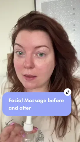 A lot of you wanted to see a before and after of the @gracie_norton #facialmassage technique. I use the facial oil serum from lesse just because my skin loves it and it almost acts as a skincare step  #lymphaticdrainagemassage #lymphaticdrainagefacial #facemassage #facedepuffing #wellnesstips