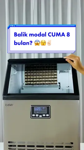 Cuma 8 bulan saja, kamu udah bisa balik modal!! Beneran deh gak boong ☺✌ Kalo masih gak percaya coba klik keranjang kuningnya ☝🏽 #icemaker #commercialuseiceler #icemakericeler #icemakermachine #mesines #mesinpembuatesbatu