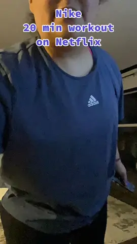 Morning workout 🥵 my kid did some workout before going to school. These workout videos on Netflix are no joke! Search Nike and there’s about 10 different workouts to choose! #nike #workout #netflix #sahm #fitnessjourney #dayone 