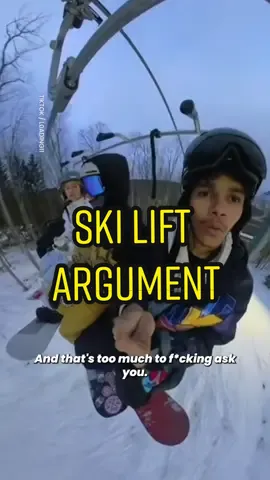 Worst place to be stuck👀👀 #ski #arguements #awkward #stuckinthemiddle  