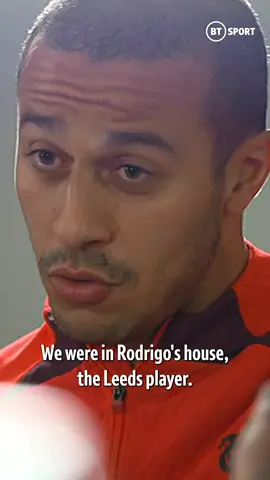 Thiago and @Leeds United’s Rodrigo Moreno go way back ✨ #LFC #PL #Leeds #btsport