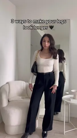 3 ways to make your legs look longer #petitefashion #petitestyletips #looktaller #fashionhacks  