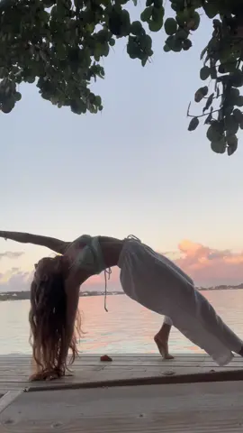 i’m no expert but practicing yoga by the ocean is the best feeling #yoga #ocean 
