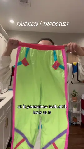 Fashion | Neon Tracksuit Realnesss.  #fashion #neon #80s #tracksuit #unboxing  #poshmark #vintage #show #poshmark #seller 