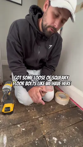 How To Fix Loose Or Squeaky Floorboard #how #doityourself #fyp #foryoupage #DIY #homeimprovement #tips #fixit 