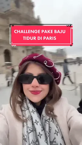 Ini challenge ter berani sih karna di paris lagi winter dan dinginnya super banget jangan lupa antisipasi kulit biar ga kering #scarlett 