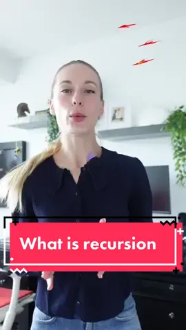 What is recursion in programming? This is a topic that is difficult for many to grasp when first learning to code! Here is a simple explanation and example. It can get much more complex but this is a good starting point. Recursion occurs when a function calls itself directly or indirectly. #stem #Tech #coding #learntiktok #learntocode #techie #techexplained 