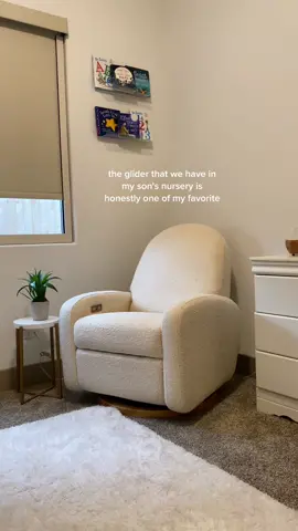 Best mom advice: invest in a good nursery glider 🫡 @babyletto #babylettoinspo #nursery #nurserydecor #glider #rockingchair #nurserymusthaves #momtok 
