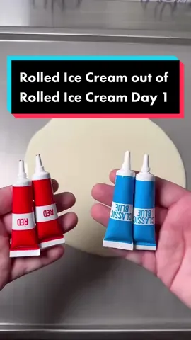 Replying to @a_depressed_gay_geek Rolled Ice Cream out of Rolled Ice Cream Day 1! Comment how many days you think it will take! #icecreamrolls #series #viral #fyp 