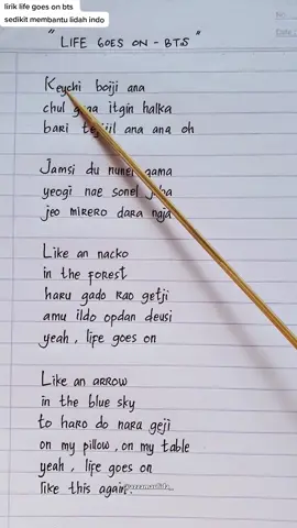 lirik life goes on bts🥰🤗💜 versi lidah indo🇮🇩 #bts #bangtansonyeondan방탄소년단btsxarmy #bangtan #liriklagubts #lifegoesonbts #runbulletproof 