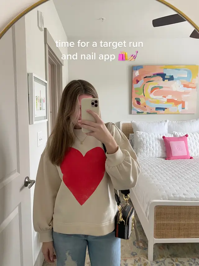 come on a target run + to my nail app with me🤍💅🏼🛍️ #runningerrandslook #dillydallying #targetrunanddone #valentinesnails #lifewithbrookeb #preppydayinmylife #preppyshopping #shopwithmeattarget #heartnails #february2023 