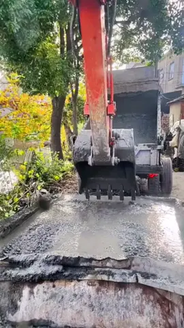 máy xúc trộn múc bê tông #excavator #xuhuong #xuhuongtiktok #mayxuc #concrete #machine #tool 