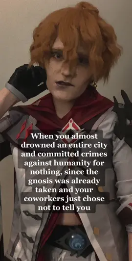 I have drafts with fake bl00d in them, but I feel like with my account warning I’d literally get banned :,( #childe #childecosplay #GenshinImpact 