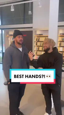 Who Got The Best Hands?! @nrfant 👀😂 @verizon #VerizonPartner // No purchase necessary. Must be 18+. Void where prohibited. Starts 1/5/2023 and ends 2/15/2023. For official rules, see https://bit.ly/3X1yX8E