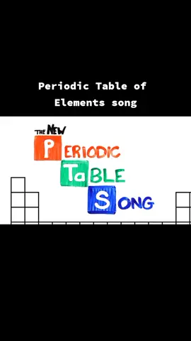 Modern periodic table of elements song for easy memorization. ctto. #Science #chemistry #periodictable #periodictableofelements #memorization #modernperiodictable 