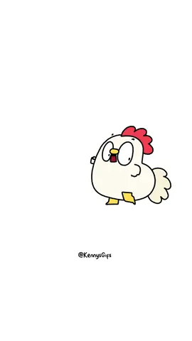 What a chicken 🙄 #fyp #fypシ #foryoupage #foryou #cuteart #animation #creator #chicken #art 