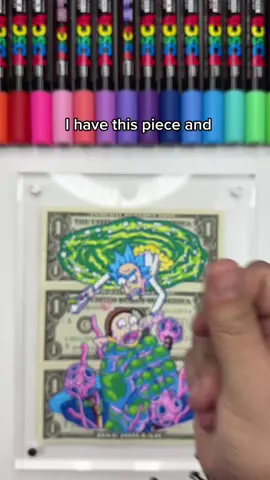 Replying to @nicotisi Dollar Art for sale! #rmdesigns15 #satisfying #posca #fypシ #rickandmorty #dollarart 