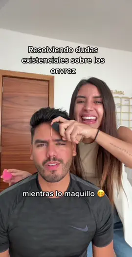 Dudas existenciales que tenemos las mujeres sobre los onvrez😋 mientras maquillo al biejo @Omar Nuñez M  (Insta tammy.parra / omarnuma)  #losbiejos #comedia #humor #broma #risa #novios #pareja #novia #bromas #chismesito #storytime #maquillaje #feminista #feminismo #makeup 