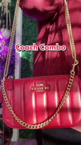 This one is for my @coach girls! Lets take the Red Apple Nolita 19 with chain and a Mini Wallet on a chain to make you a bag you would love to wear out! Let me know if you havd any questions if the video isnt clear ❤️‍🔥 #coachoutlet #coachoutletemployee #coachcombos 