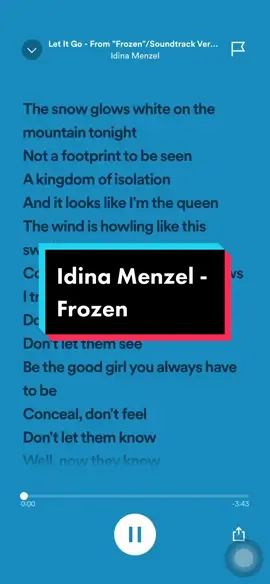 Idina Menzel - Frozen 🔥🔥🔥 #idinamenzel #idinamenzelfrozen #frozen #frozenidinamenzel #song #music #musica #musically #tiktok #tiktokviral #tiktokviralvideo #tiktokviraltrending #tiktokmalaysia #tiktokindonesia #lyricsvideo #lyrics_songs #malaysia #malaysiatiktok #indonesia #indonesiatiktok #fyp #fypシ #fypage  #trending #trendingsong 