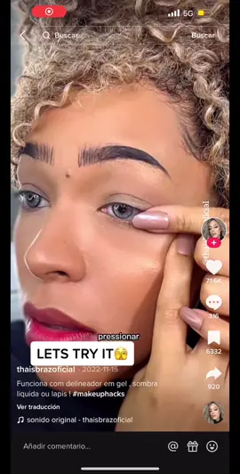 Me encanto porque no sé hacerme el delineado tan bien y esto me resuelve 😂🤍