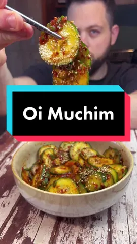 Cucumber Muchim  #cucumber #koreanfood #oimuchim #oikimchi #spicycucumber #korean #EasyRecipe #TikTokFood  1 cucumber  Small amount Green Onions(optional) 2 Tbsp Gochugaru  2 Tbsp Soya Sauce 1 Tbsp Rice wine Vinegar  1 Tbsp Sugar 1 Tbsp Sesame Oil 1 Minced Garlic clove Toasted Sesame seeds on top for serving 