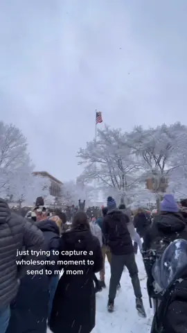 Cue my life flashing before my eyes #umich #michigan #snowballfight #boulder 