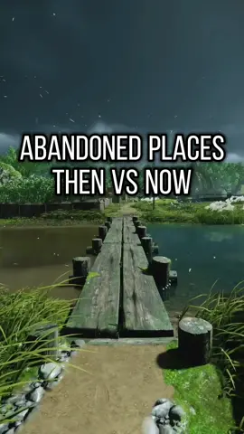 Abandoned Places Then vs Now #fyp #thenvsnow #iwonderalot 