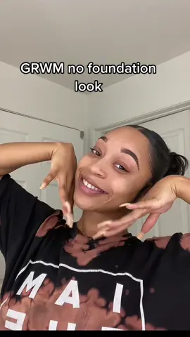 GRWM no foundation look  #grwmroutine #domakeup 