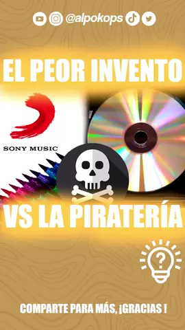El invento más tonto vs la piratería🤓 #curiosidades#sony#cds#cd #musica#historia #historias#alpokops #2000s #infancia