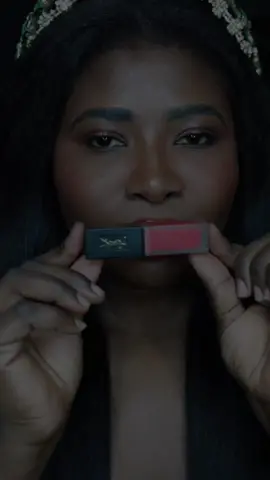 Melanin on 100 in this yummy color from @yslbeauty tatouage velvet cream color in 201. #tatouagevelvet #valentinesdaymakeup #yslbeauty #yslbeautylooks #lipsticktutorial #redlipstickgirl #redlipstickchallenge 