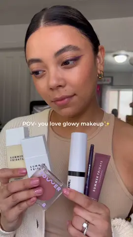 POV- you love glowy makeup🤍 • @summerfridays skin tint in 05, shadedrops, vanilla beige lip balm @makeupbymario contour stick in medium @benefitcosmetics precisely my brow pencil 05, 24 hour brow setter, and bad gal bang purple liner @tower28beauty office hours blush #glowyskin #glowymakeup #glowyskincare #glowymakeuptutorial #makeuptutorial #makeup #beauty #BeautyTok #beautytips #beautytutorial #makeupbymario #summerfridays #summerfridayslipbalm #summerfridaysshadedrops #summerfridaysskintint #benefitcosmetics #benefitbrows #benefitclubpink #tower28beauty #tower28blush 