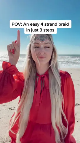 How I make a simple 4 strand braid Siberian style 🧝🏻‍♀️ #braid #siberian #siberia #siberiangirl #imfromsiberia #nordic #hairstyle #4strandbraid #pov 