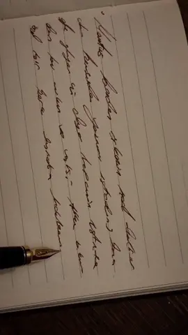 When night falls, I love to write something with my fountain pen. Sometimes, write down my thoughts, sometimes, write down questions that are on my mind. And sometimes, down the first page of a book I like or down the best parts. 🪶 #handwriting #fountainpen #pen #asmr #aesthetic #darkacademia #BookTok #book #dairy #poetrytok #poet #poetry #literature #gothicliterature #bookaesthetic 