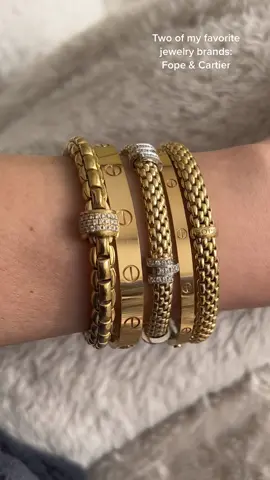 Two of my favorite high end jewelry brands ✨ Cartier & Fope ❤️  #jewelrytiktok #JewelryCollection #jewelrycollector #cartierloveisall #cartierjewelry #fopebracelet #fopejewels #fopejewelry #cartiercelebrates #cartierlovebracelet #cartierbracelet #cartierlovebraceletsmall 