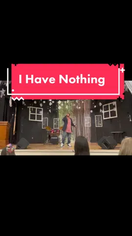 Just a little bit of his moment on the talent show for his school . #talentshow #middleschool #ihavenothing #whitneyhouston #talent #middleschool #ReadySetLift #fypシ #fyp #fypviral #foryou #jameswimbleymusic #music @whitneyhouston 
