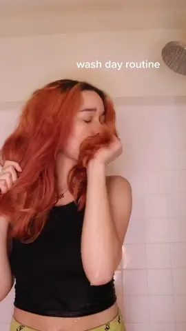 straight  to curly hair wash day routine :) 🫧 do you guys want a styling video? #washday #curlyhair #mielleorganics 
