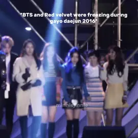 the way tannies hugged to keep each other warm ☹️ #bts #bangtan #redvelvet #fypシ #foryoupage 