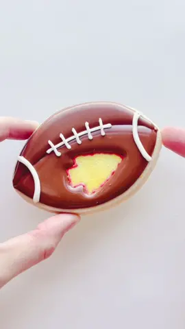 ❤️💛🏈 Kansas City Forever! 🏈💛❤️ #cookiedecorating #cookies #football #kansascitychiefs #fyp #playoffs 