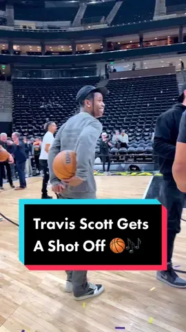 Get a bucket, Travis Scott! 🏀🎶 🎥: @utahjazz #NBA #basketball #TravisScott #Astroworld #UtahJazz 