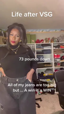 Call me Big Jeans atp 😂#verticalsleevegastrectomy #beforeandaftervsg #weightlosstransformation 