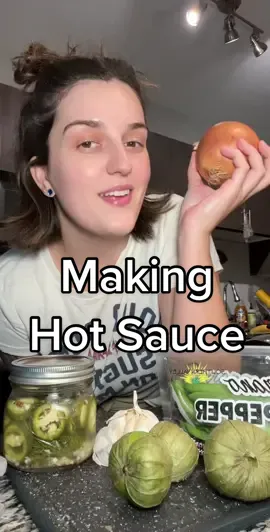 Enjoy with caution 😁💚 Green Hot Sauce / Salsa Verde #salsaverde #greenhotsauce #hotsauce #fypfoodie #izeatz 