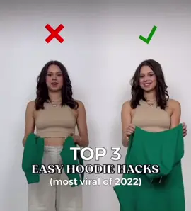 Hoodie Hacks!👌🏻 #fyp #foryou #parati #outfitideas #hoodie #hacks 