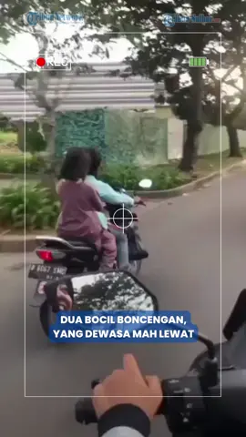 DUA BOCIL BONCENGAN, YANG DEWASA MAH LEWAT #bocil #jomblo #tribunsulbar