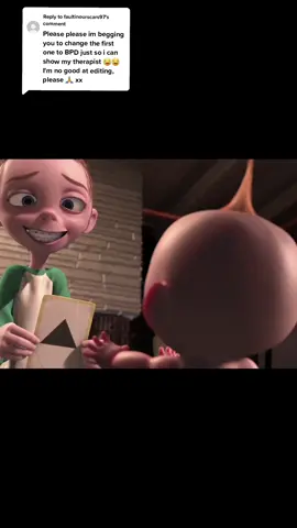 Replying to @faultinourscars97 As requested ;) Let me know what they think! #fyp #therapyhumor #psychologyhumor #dissociativeidentitydisorder #complexptsd #bpdhumour #abandonmentissuescheck  #traumahealing #jackjackbaby #theincredibles #mentalhealthhumour @flying unicorn 