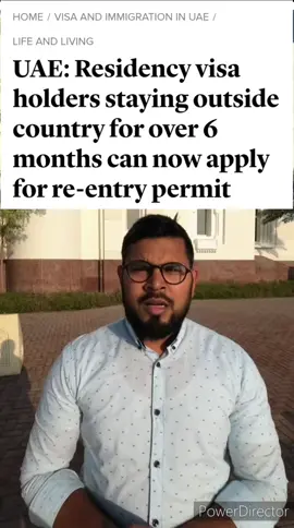 Residency Visa holder can Apply for re entry permit over 180 days outside UAE #job #foryou #information #fyp #uae #dubai #visa #residencyvisa 