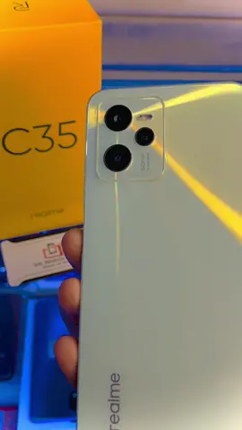 Realme C35 4 GB Ram 128 GB Storage  5000 mAh battery 2.0 GHz processor 4G LTE 50 Megapixels Camera 18W Fast Charging  Complete Saman  10/9 Condition Side Fingerprint sensor IPS Screen #realmewishlist #c35 #nkmobilezone 