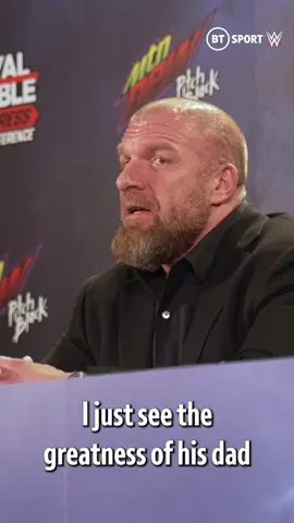 As real as it gets 🥹 #TripleH on what he sees when he looks at #CodyRhodes 💀🇺🇸 #WWE #RoyalRumble #WrestleMania #wweraw #smackdown